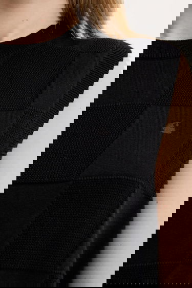 Пуловер Carhartt WIP Cotton Checker Vest Sweater Черно | I034544.89XX, 3