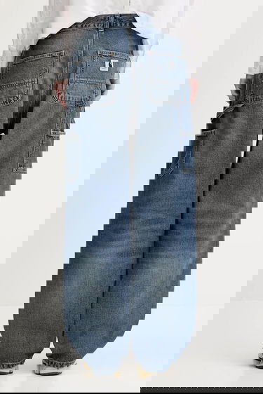 Дънки Carhartt WIP Brandon Double Knee Loose Fit High Waist Pant Синьо | I034462.014L, 2