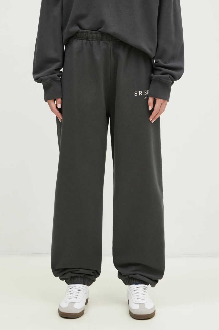 Спортни панталони Sporty & Rich Sporty & Rich S.R. Sport Sweatpants Черно | PA036512304BA02, 1