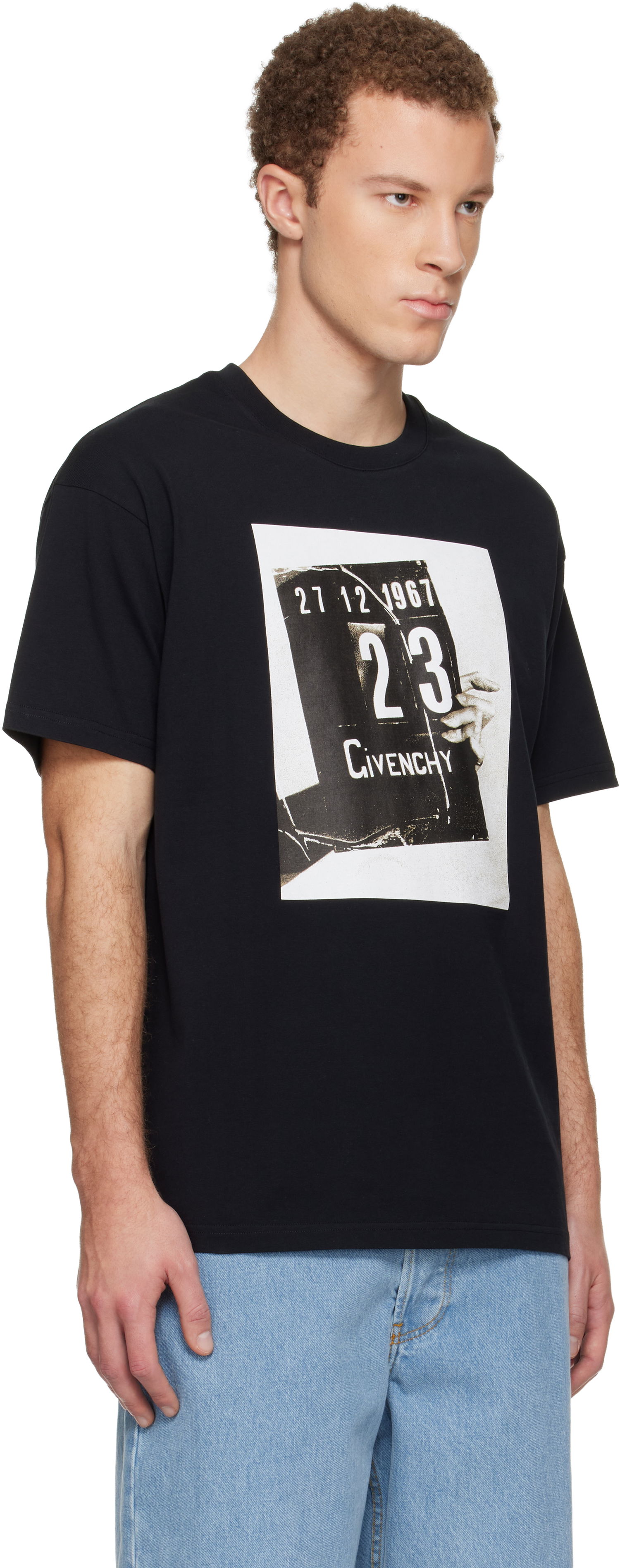 Тениска Givenchy Clapperboard Print T-shirt Черно | BM71NK3YSL001, 1