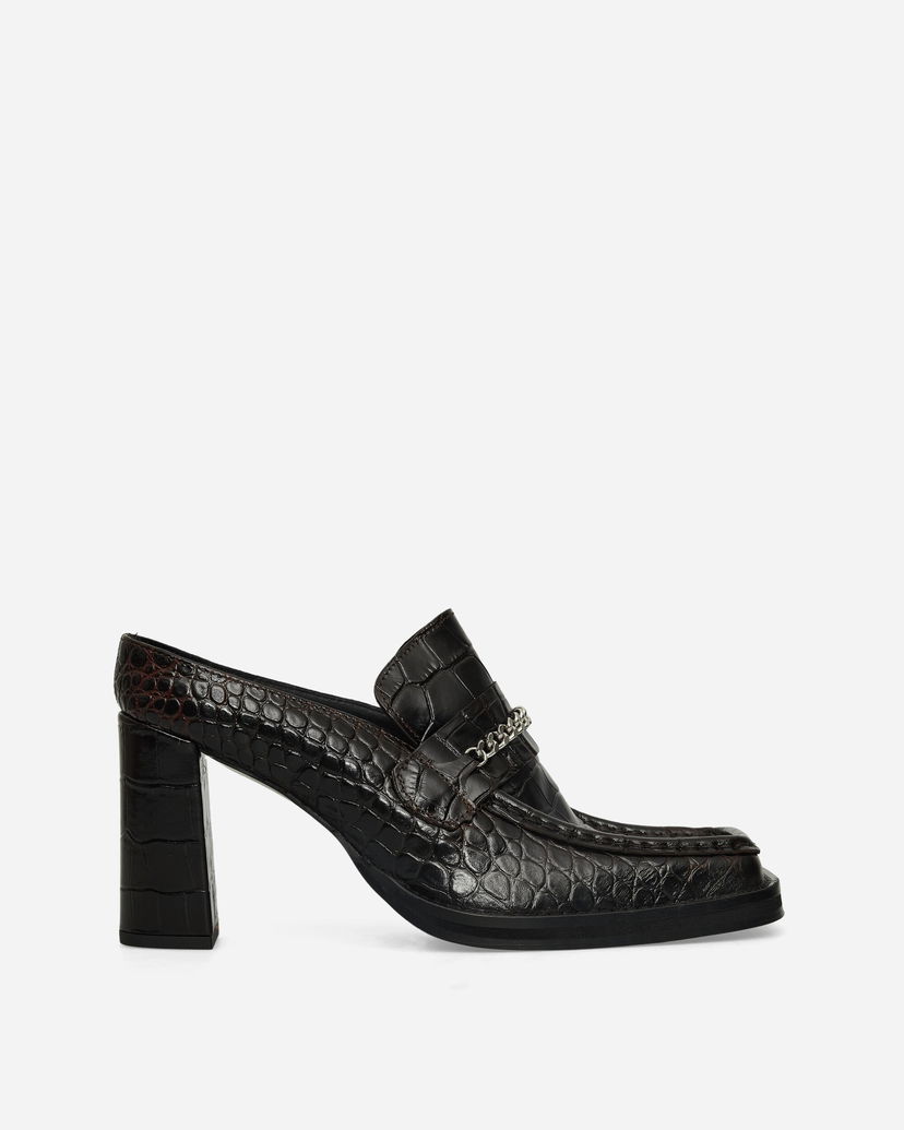 Аксесоари Martine Rose Square Toe Chain Loafer Mules Черно | 1065LE01710