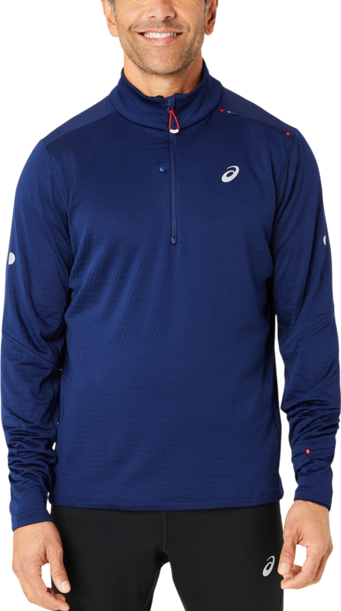 Пуловер Asics Road Winter 1/2 Zip Mid Layer Top Синьо | 2011d108-400, 0