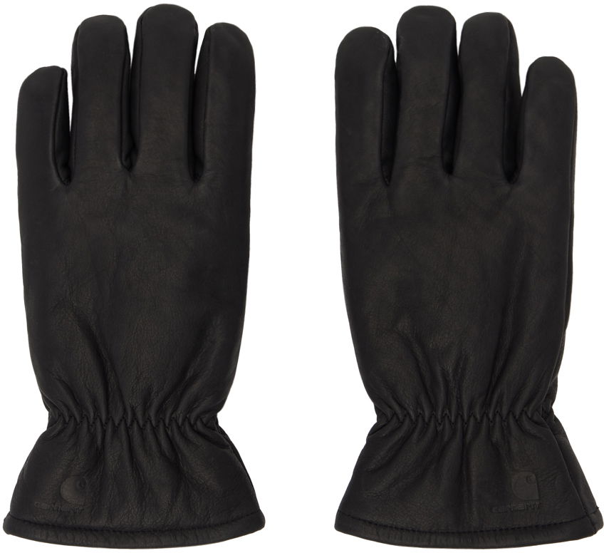 Ръкавици Carhartt WIP Leather Gloves With Elastic Wrist Черно | I030900, 0