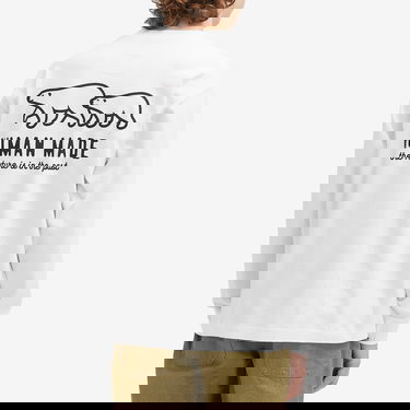 Тениска Human Made Graphic Long Sleeve T-Shirt Бяло | HM28CS036-WH, 3