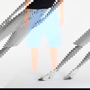 Къси панталони Carhartt WIP Brandon Short Blue Stone Bleached Синьо | I031921.0112, 0