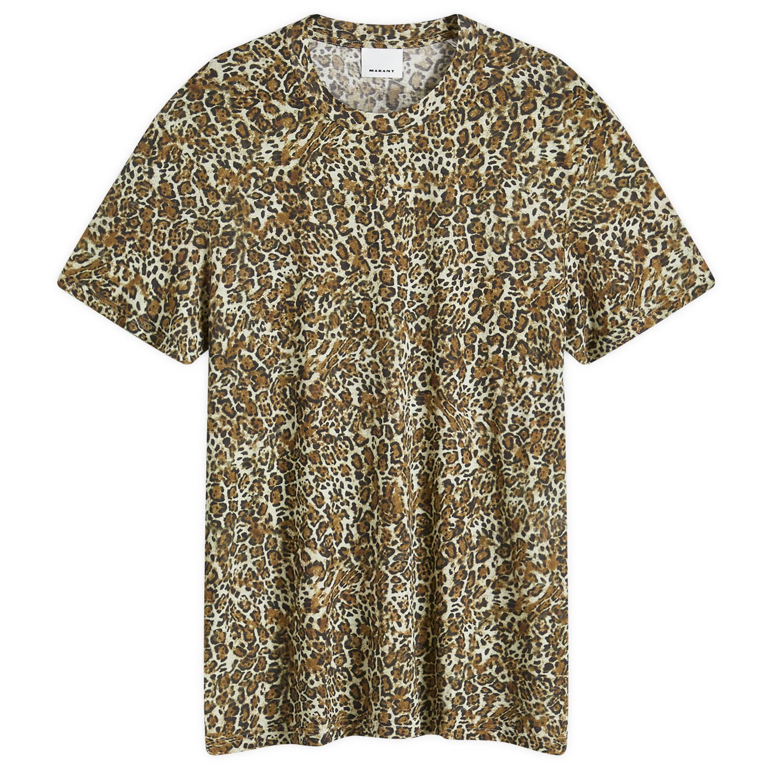 Тениска ISABEL MARANT Luk Print T-Shirt Leopard Кафяво | 24HTS0231HA-B4N03H-99LE, 0