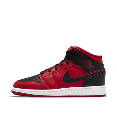 Кецове и обувки Jordan Air Jordan 1 Mid Reverse Bred GS Червено | 554725-660, 1