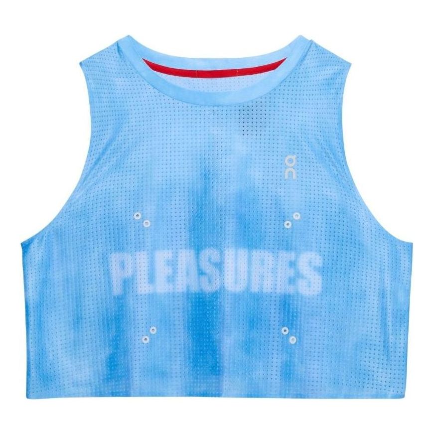 Съкратен топ On Running On Running x Pleasures The Loop Crop Top Синьо | 1WF10613858, 0