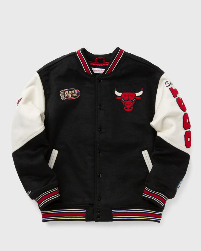 NBA TEAM HISTORY VARSITY JACKET VINTAGE LOGO CHICAGO BULLS