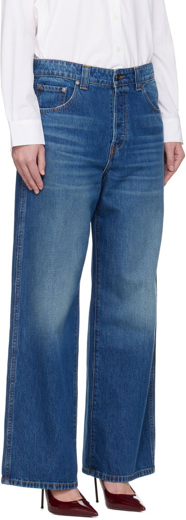 Дънки Khaite KHAITE Winslow Wide-Leg Jeans Синьо | 1164917021, 1