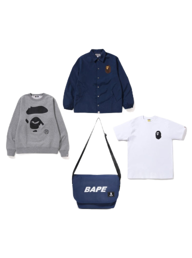 Чанта през рамо BAPE Happy New Year Classic Bag Тъмно синьо | 1J20-182-002