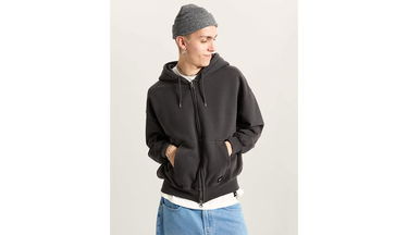 Суитчър Vans LX Zip Hoodie Сиво | VN000P98EMV, 3