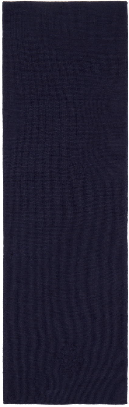 Шал Acne Studios Acne Studios Vintage Scarf Тъмно синьо | CA0333-, 1