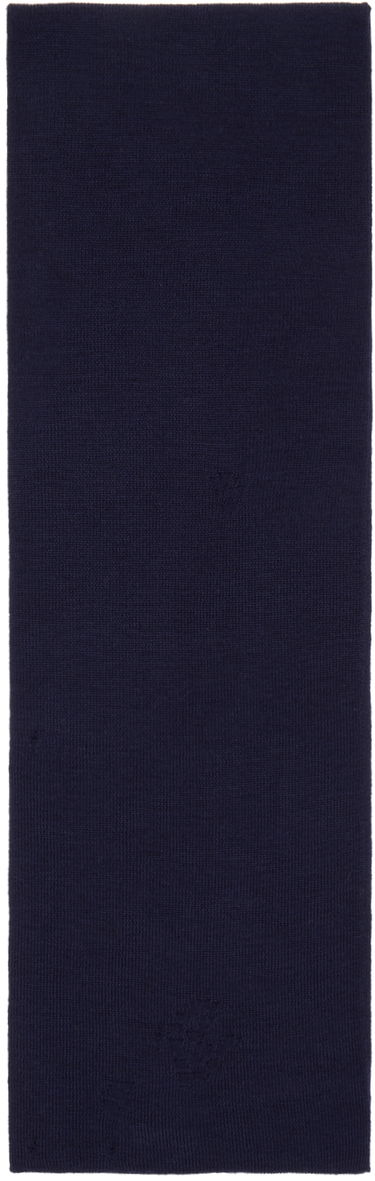 Шал Acne Studios Acne Studios Vintage Scarf Тъмно синьо | CA0333-, 1