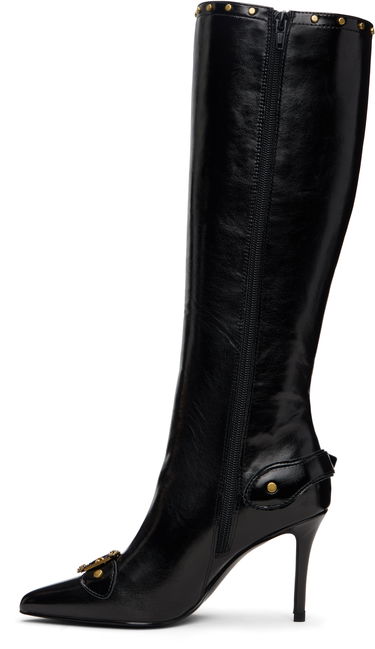 Кецове и обувки Versace Versace Jeans Couture Couture1 Scarlett Knee-High Boots Черно | E79VA3S58_EZSC35, 2