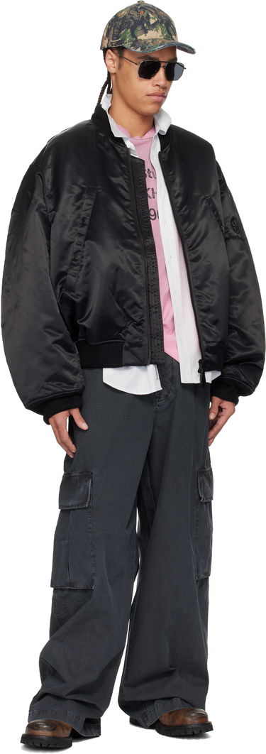 Яке бомбър Acne Studios Acne Studios Logogram Bomber Jacket Черно | B90819-, 3
