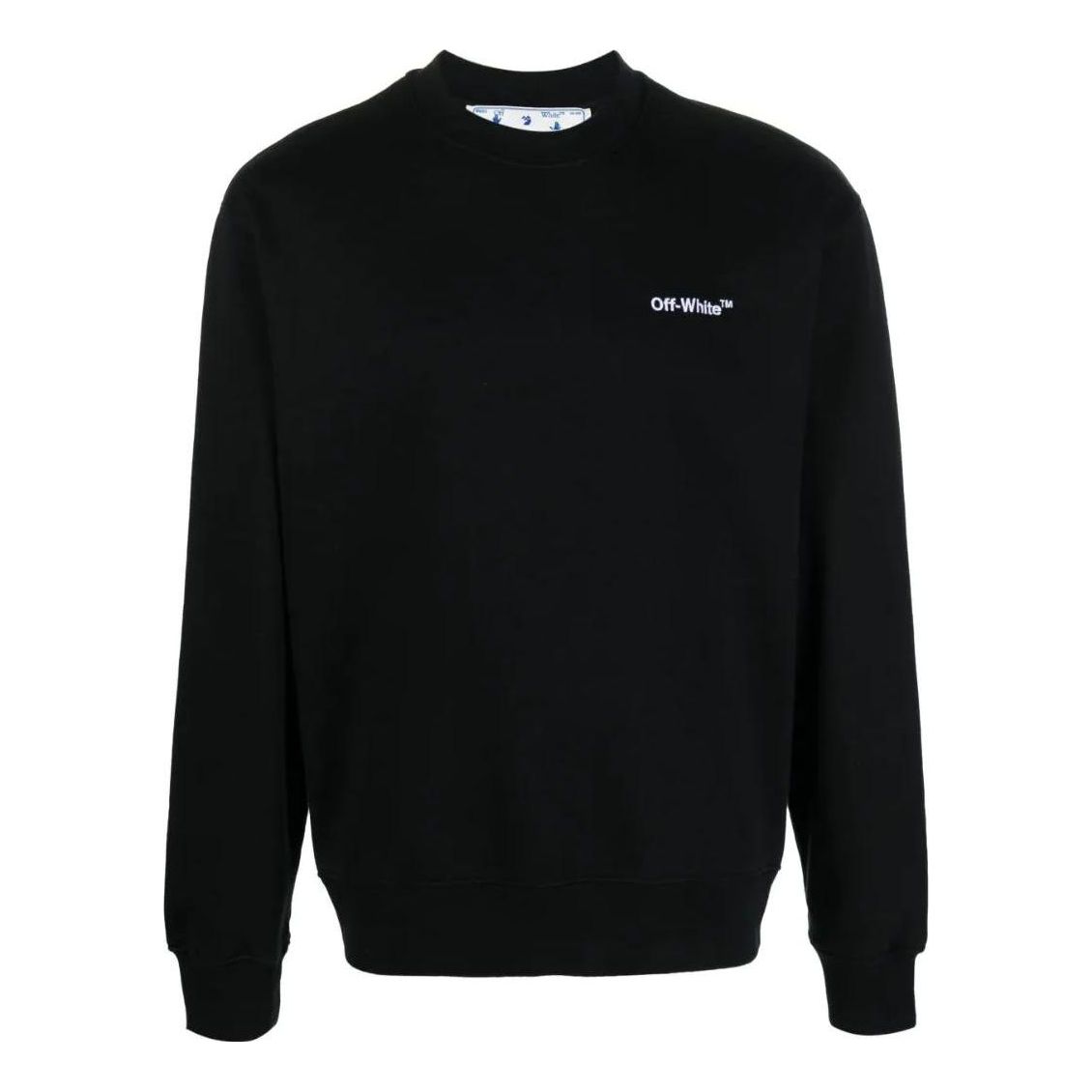 Пуловер Off-White Designer Logo Print Sweatshirt Черно | OMBA057C99FLE01010011001, 0