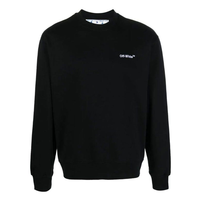 Пуловер Off-White Designer Logo Print Sweatshirt Черно | OMBA057C99FLE01010011001