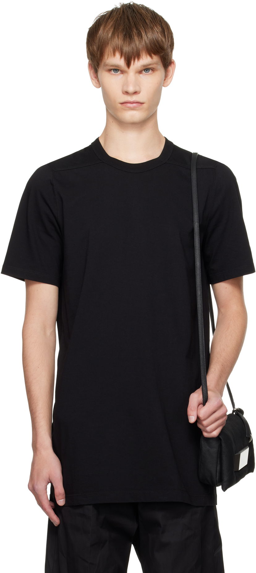 Тениска Rick Owens Rick Owens Concordians Level T-Shirt Черно | RU02E1264 JA
