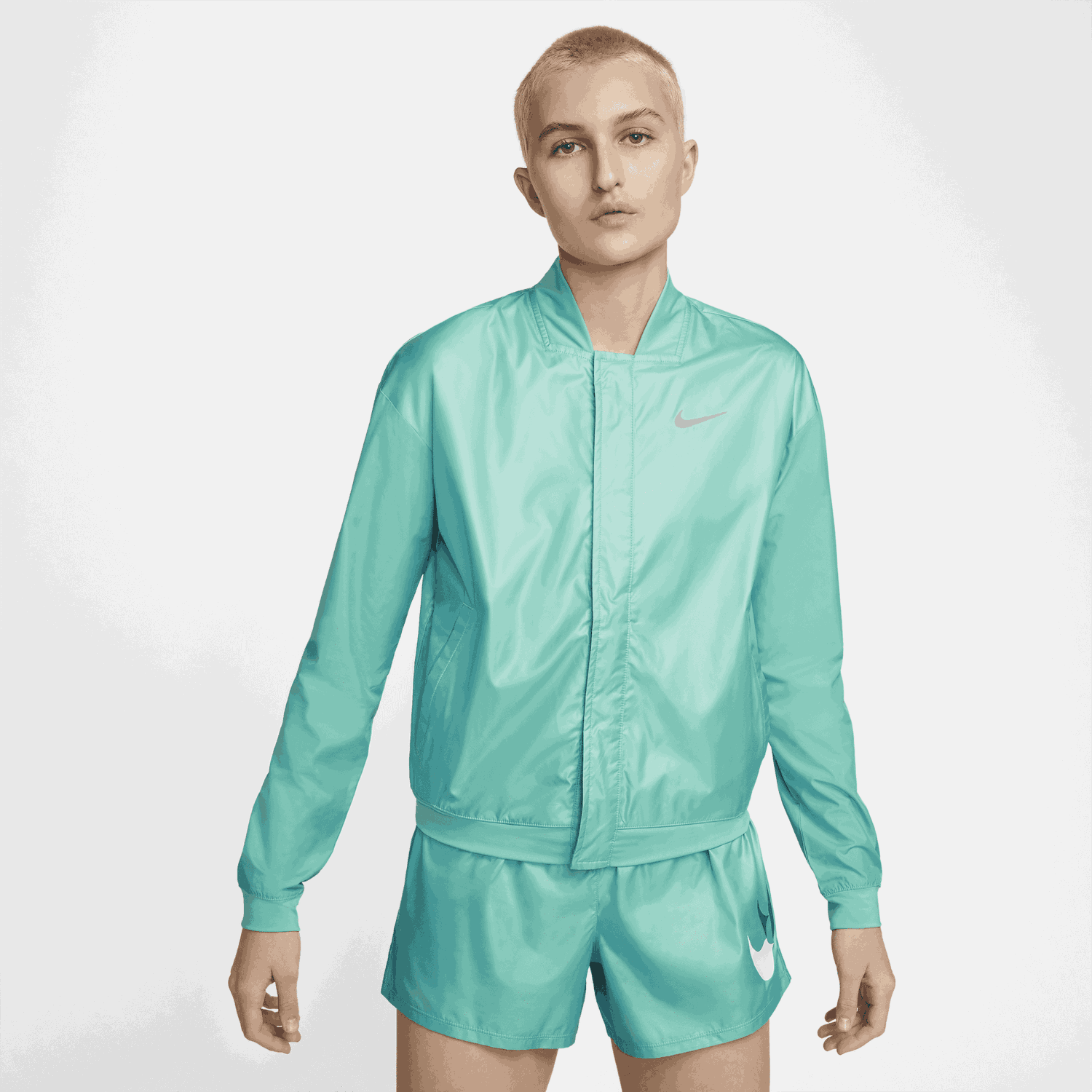 Суитчър Nike Swoosh Run Тюркоазено | DD6847-392, 0