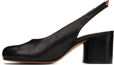 Кецове и обувки Maison Margiela Maison Margiela Tabi Leather Slingback Heels Черно | S58WL0210 P3753, 2