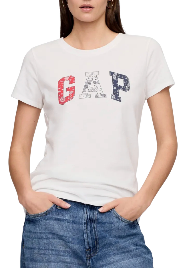 T-Shirt Classic Logo Bandana Pattern