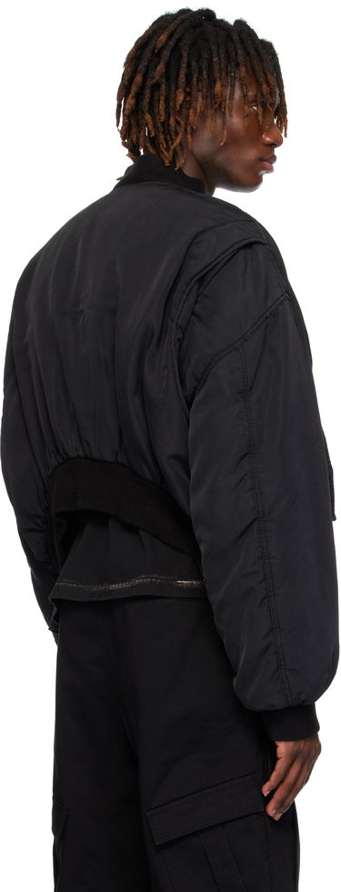 Яке бомбър We11done We11done Curved Bomber Jacket Черно | WD-JP0-25-005-U-BK, 2