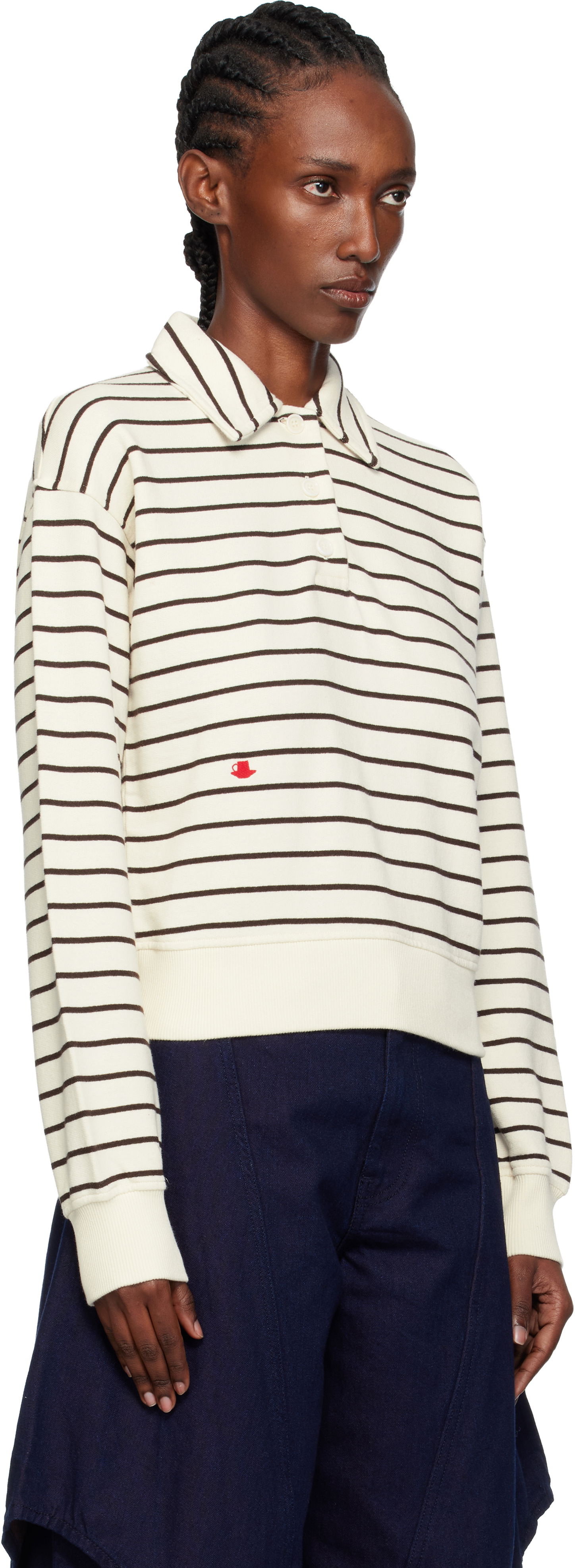 Поло тениска JW Anderson JW Anderson Striped Polo Многоцветен | JW0243-PG1857, 1