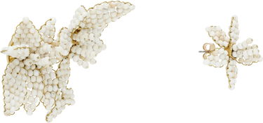 Обеци ISABEL MARANT Isabel Marant Loli Beaded Floral Earrings Бяло | BL0279FA-D1B17B, 1