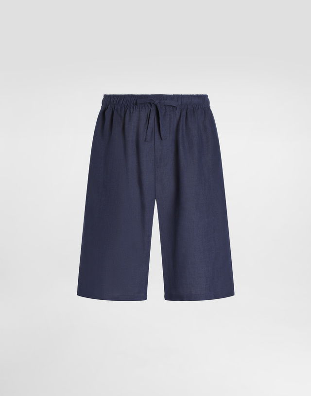 Dolce & Gabbana Linen Shorts with Drawstring