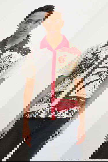 Риза Puma PALAIS ARTISAN Relaxed Fit Short Sleeve Print Shirt Многоцветен | 629392, 0