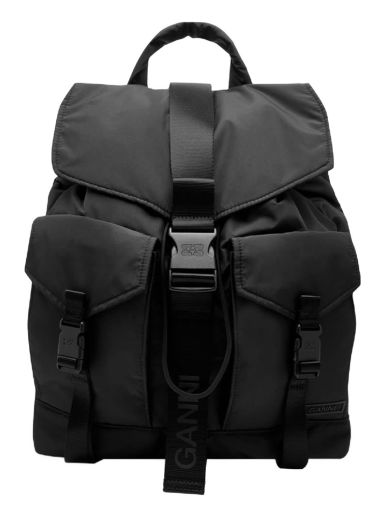 Раница GANNI Recycled Tech Backpack Черно | A4755-099