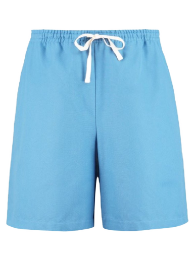 Къси панталони Gucci Ciel de Nuit Animal Taped Cotton Shorts Синьо | 659825 ZAGP5 4371