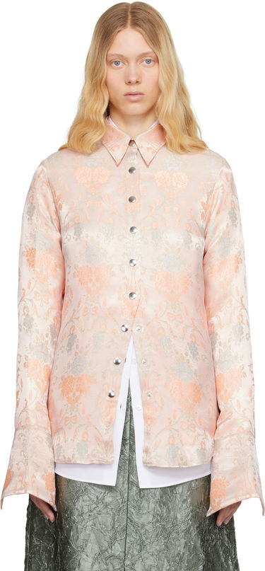 Риза Dries Van Noten Dries Van Noten Jacquard Shirt Розово | 251-010712-1540, 0