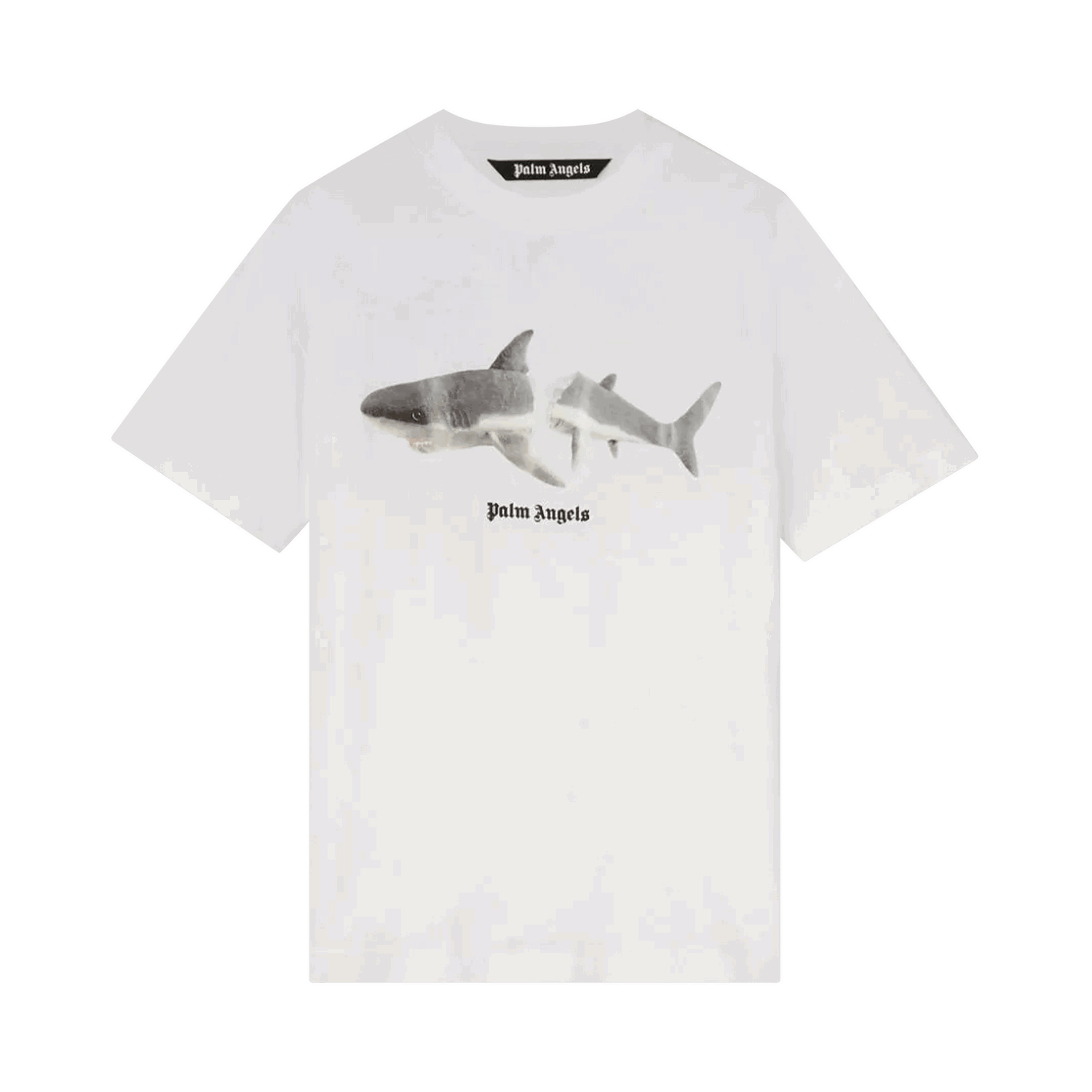 Тениска Palm Angels Shark Classic Tee Бяло | PMAA001S22JER0110110, 0
