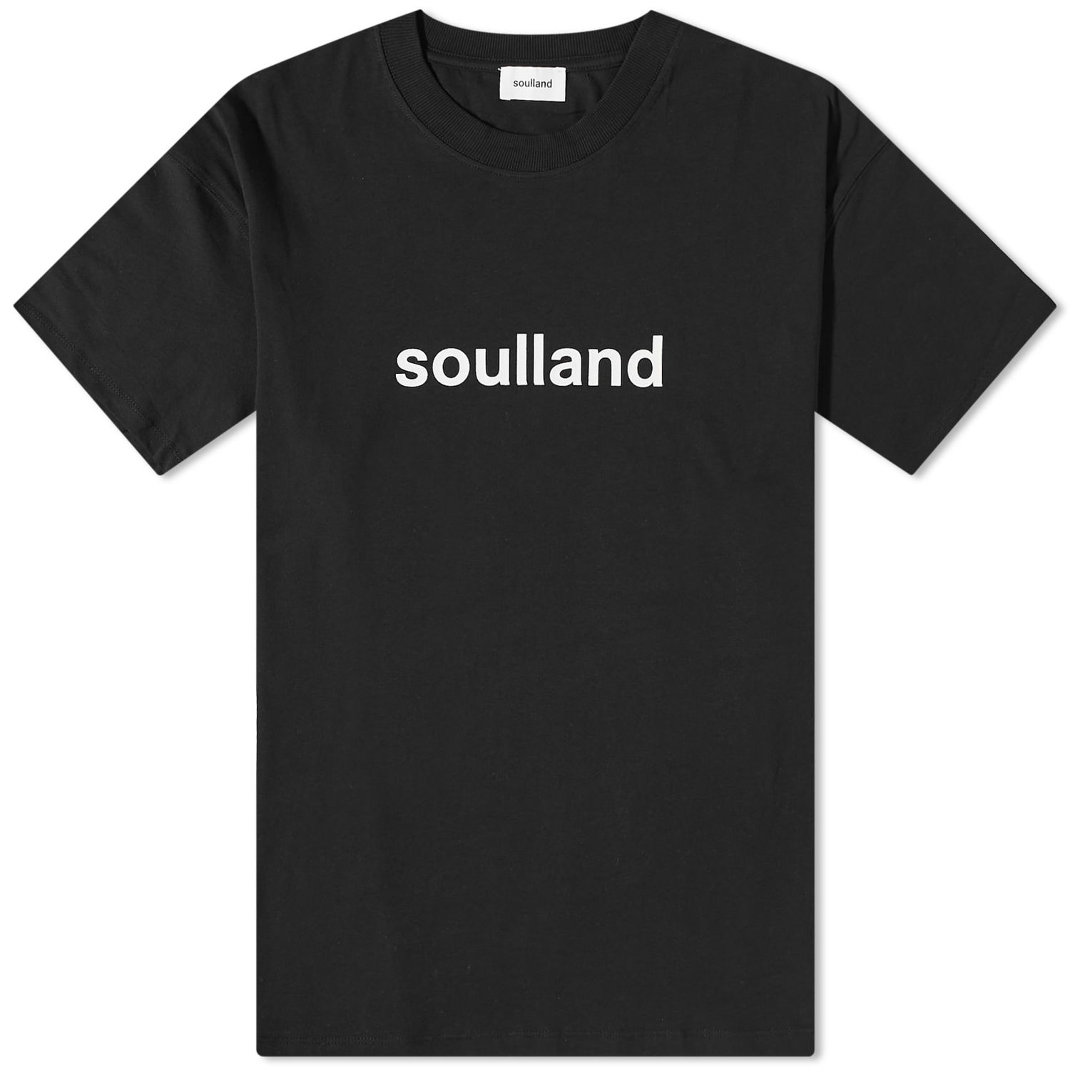 Тениска Soulland Ocean Tee Черно | 1184-1040-BK, 0