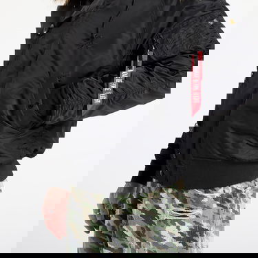 Яке бомбър Alpha Industries Heritage Faux Fur Hooded Bomber Jacket XXL Черно | 100105-03, 2