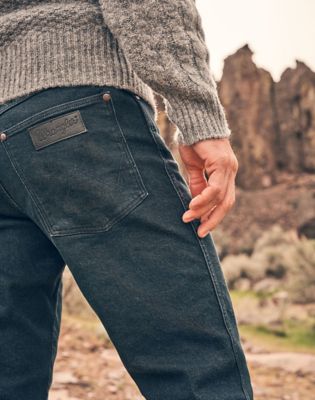 Дънки Wrangler River Tapered Jeans 38x32 Синьо | 112373026:38:32, 0