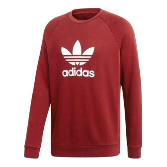 Суитчър adidas Originals Trefoil Crew Sweatshirt Червено | CX1897, 0