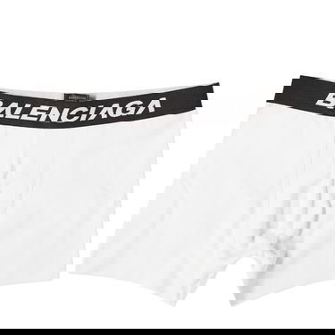 Боксерки Balenciaga Logo Boxer Briefs Бяло | 766944-4B7B2-9060, 0