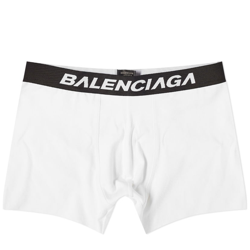 Боксерки Balenciaga Logo Boxer Briefs Бяло | 766944-4B7B2-9060