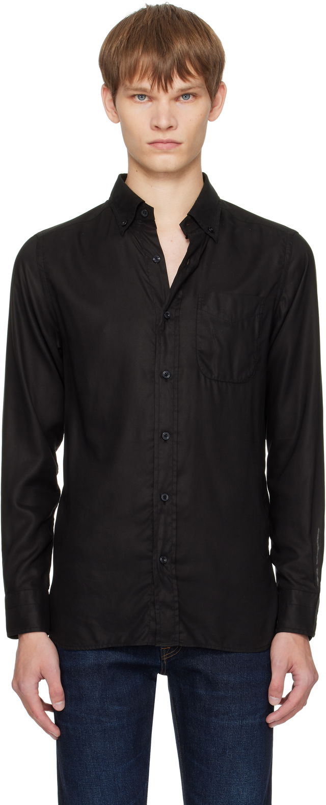 TOM FORD Gabardine Slim Fit Shirt