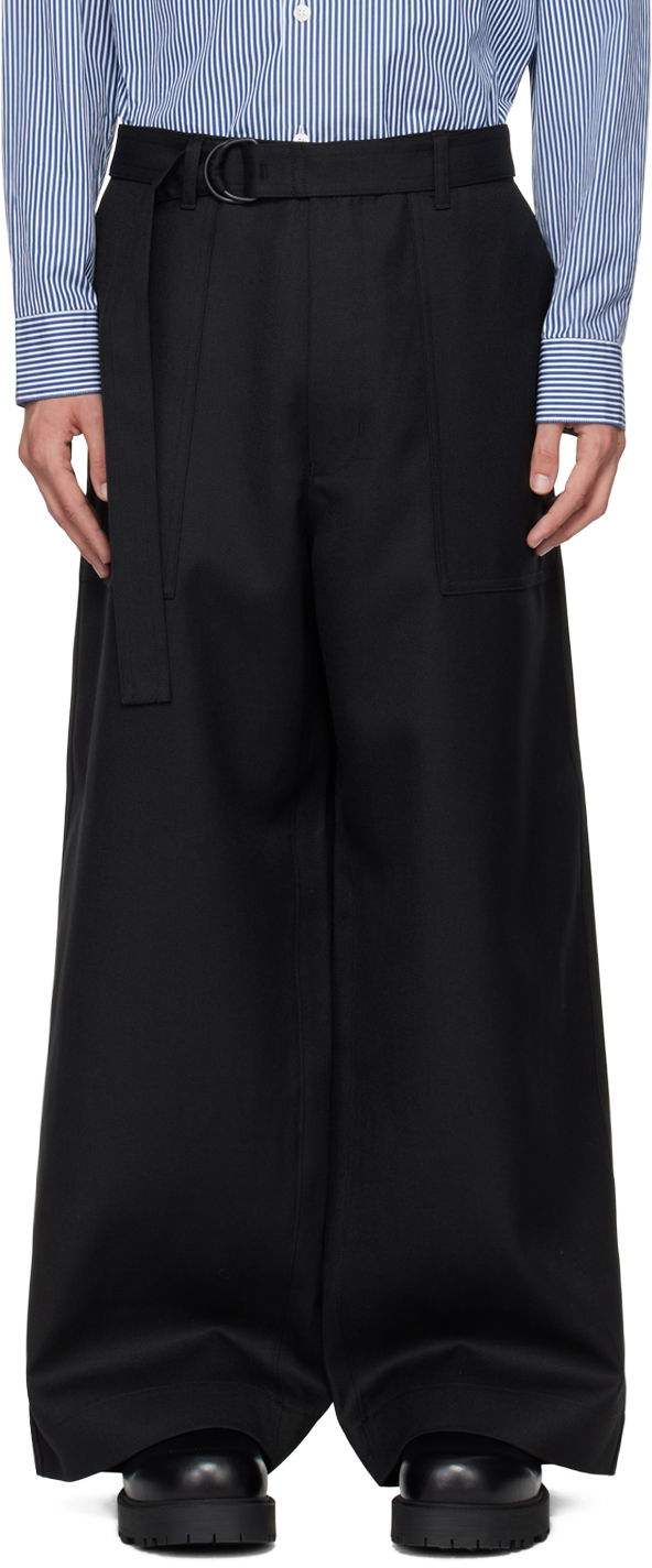Панталони Comme des Garçons Homme Black Wool Trousers Черно | HN-P005-051, 0