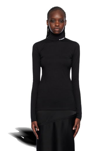 Пуловер Jil Sander Printed Turtleneck Черно | J40GC0020_J70021