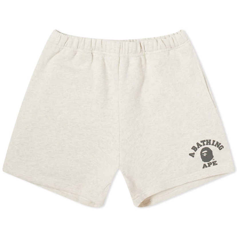 Къси панталони BAPE A Bathing Ape College Sweat Shorts Сиво | 001SPJ802001L-GRY