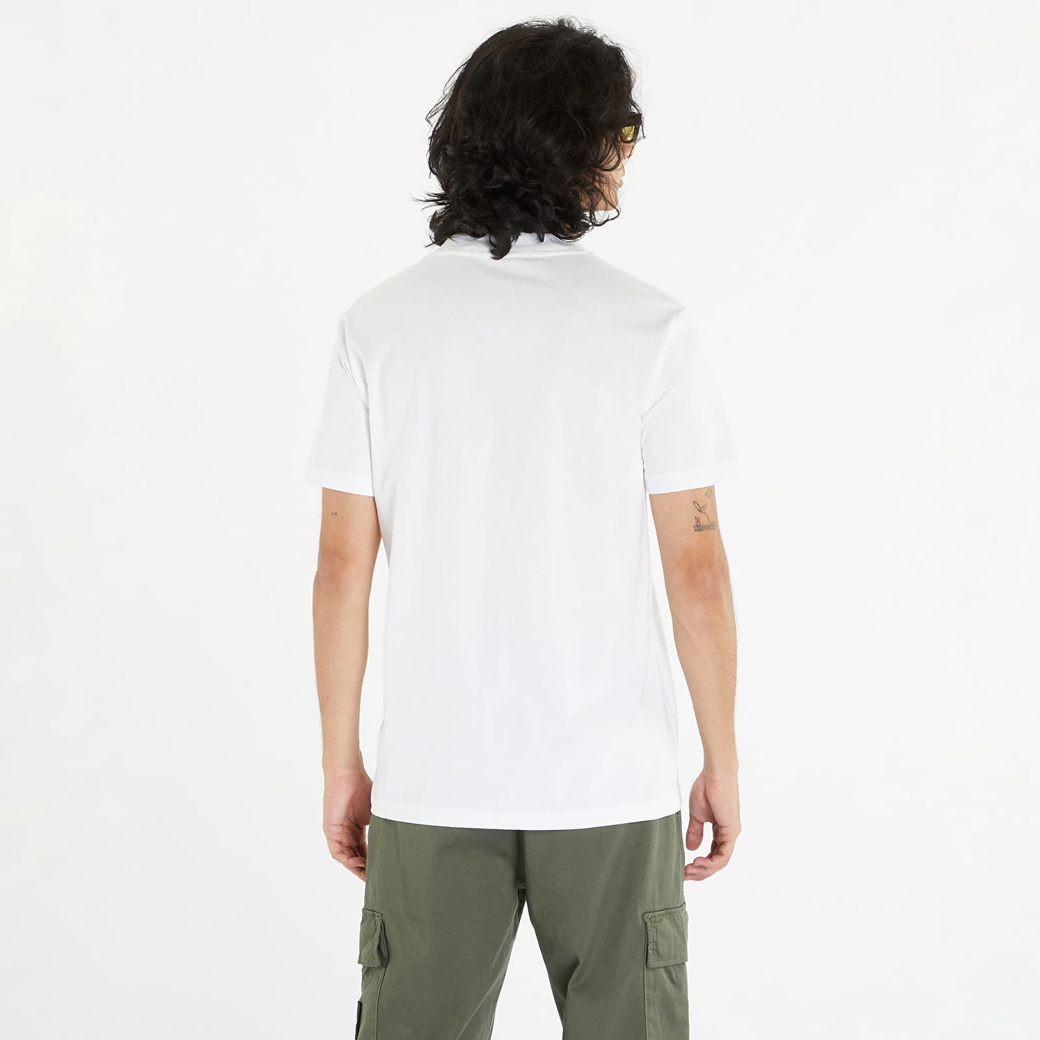 Тениска CALVIN KLEIN Jeans Mix Media Tee White Бяло | J30J323997 YAF, 1