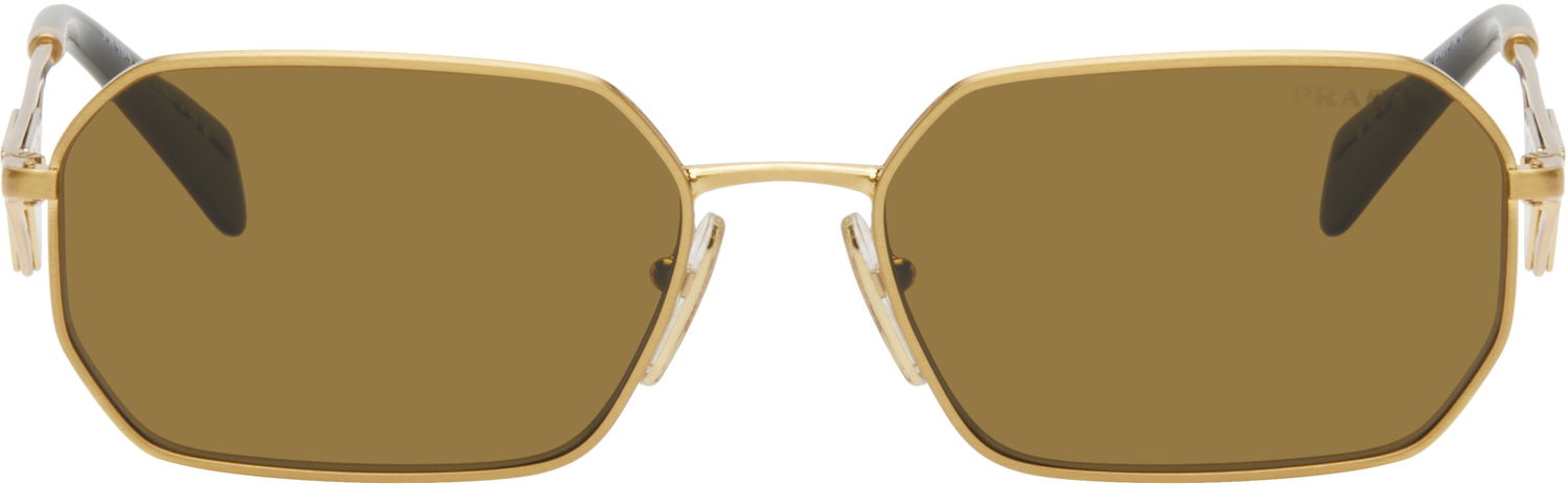 Слънчеви очила Prada Triangle Logo Sunglasses Кафяво | 0PR A51S 8056597967488, 0