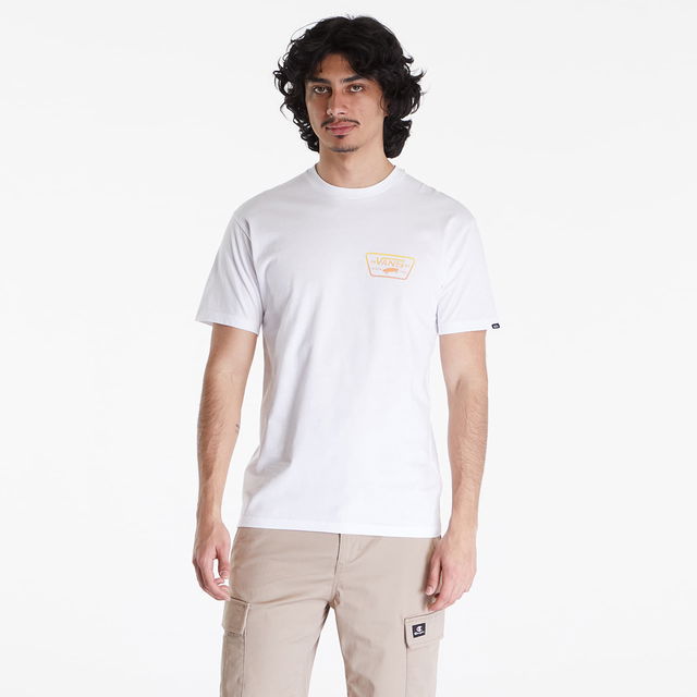 Men's T-Shirt Full Patch Back SS Tee White