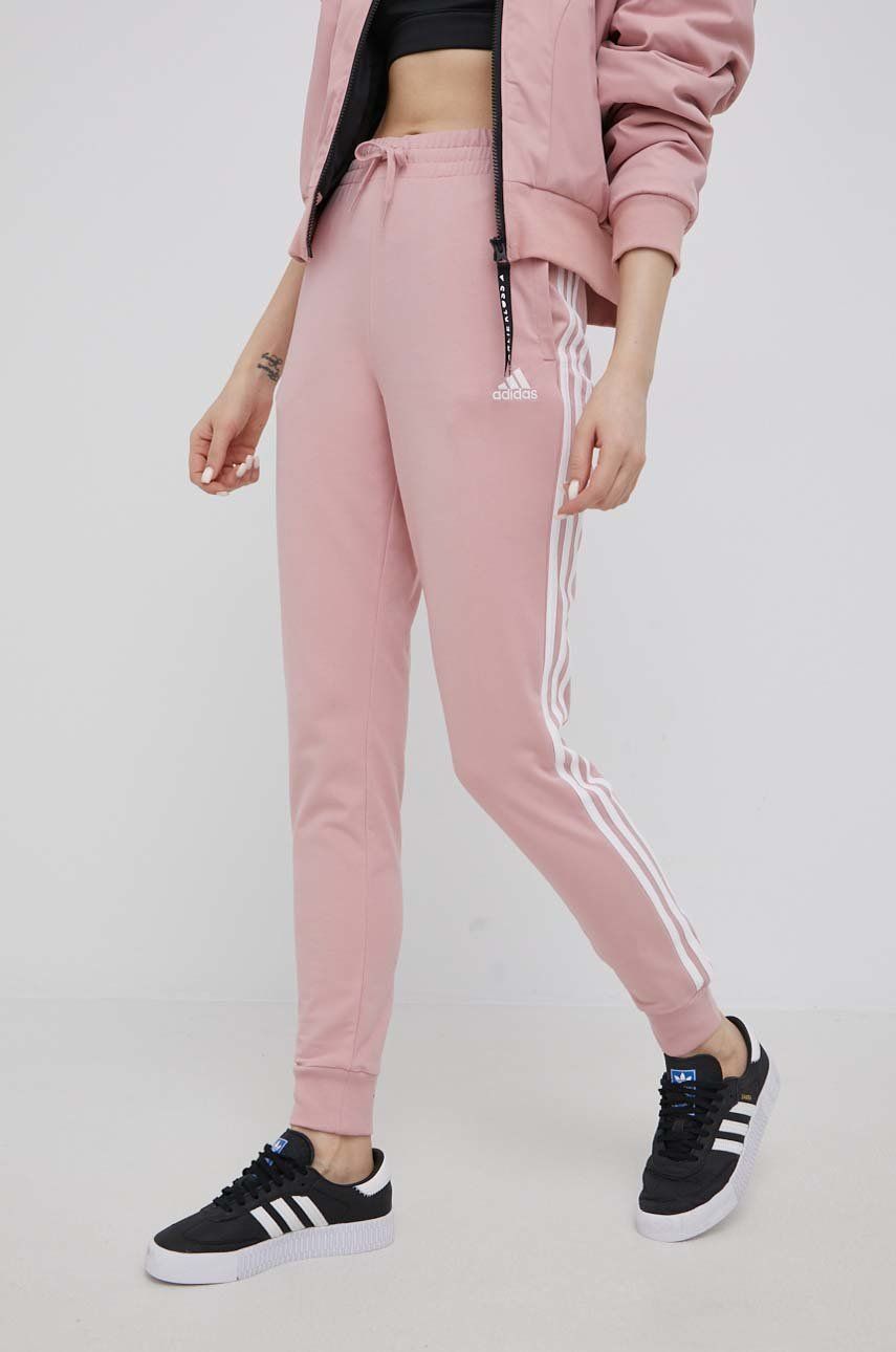 Спортни панталони adidas Performance 3 stripes Sweatpants Розово | HD4272, 0