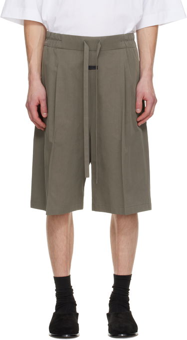 Къси панталони Fear of God Fear of God Cotton Tencel Relaxed Shorts Зелено | FG25FW38-381CTE-259, 0